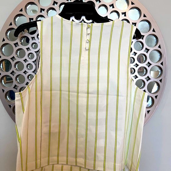 Sleeveless Linen Blend Crop Top - Picture 2 of 4